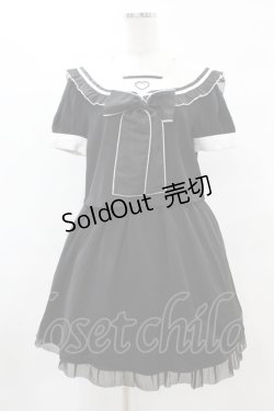 画像1: Jamie エーエヌケー / ≠ME本田珠由記コラボセーラーカラーワンピース M ブラック H-25-06-03-1031-LO-OP-NS-ZH