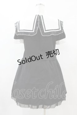 画像2: Jamie エーエヌケー / ≠ME本田珠由記コラボセーラーカラーワンピース M ブラック H-25-06-03-1031-LO-OP-NS-ZH