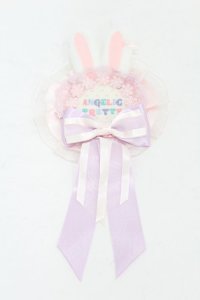 Angelic Pretty / リリカルバニーロゼッタブローチ  ラベンダー H-25-06-03-1006-AP-AC-NS-ZH