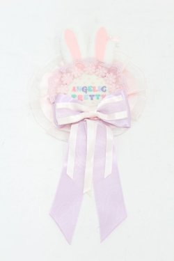 画像1: Angelic Pretty / リリカルバニーロゼッタブローチ  ラベンダー H-25-06-03-1006-AP-AC-NS-ZH