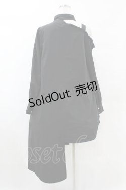 画像2: Jamie エーエヌケー / ワンショルダータックイレギュラーワンピース M ブラック H-25-06-03-1034-LO-OP-NS-ZH
