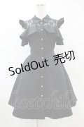 evelyn / リボンフレアワンピース Free ブラック H-25-06-03-1035-LO-OP-NS-ZH