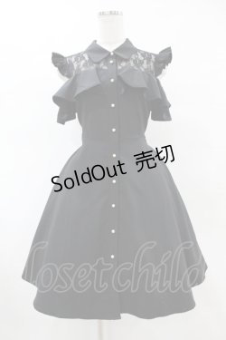 画像1: evelyn / リボンフレアワンピース Free ブラック H-25-06-03-1035-LO-OP-NS-ZH