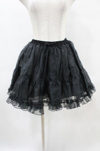 Angelic Pretty / ショートオーガンジーパニエ Free ブラック H-25-06-03-1045-AP-SK-NS-ZH