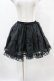 画像1: Angelic Pretty / ショートオーガンジーパニエ Free ブラック H-25-06-03-1045-AP-SK-NS-ZH (1)