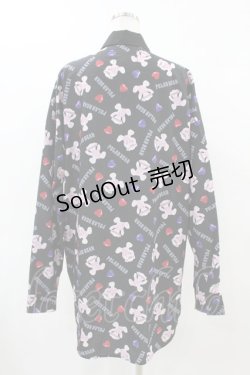 画像2: Jamie エーエヌケー / ハートBearプリントBigシャツ M ブラック H-25-06-03-1048-LO-BL-NS-ZH
