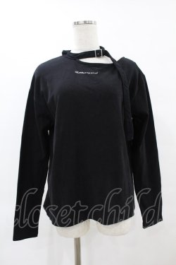 画像1: EATME / ベルトデザインTシャツ Free ブラック H-25-06-03-1050-LO-TS-NS-ZH