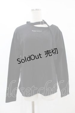 画像1: EATME / ベルトデザインTシャツ Free ブラック H-25-06-03-1050-LO-TS-NS-ZH