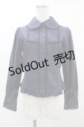 Innocent World / バラレースリボンブラウス M ネイビー H-25-06-03-1054-IW-BL-NS-ZH
