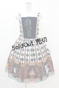 axes femme kawaii / ドールズサーカスジャンスカ M ブルー H-25-06-03-1019-AX-OP-NS-ZH