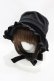 画像1: Physical Drop / 別珍フリルハット  ブラック H-25-06-03-1003-LO-AC-NS-ZH (1)