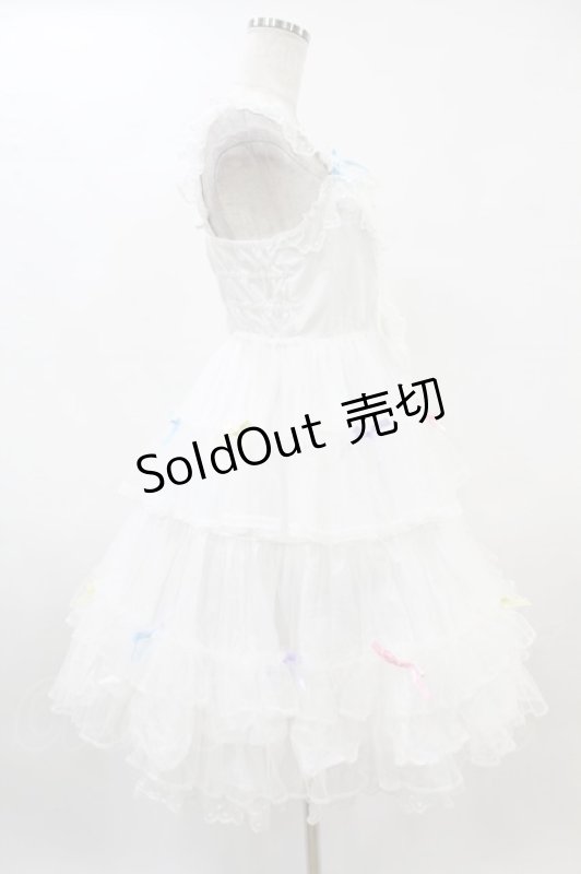 画像3: Angelic Pretty / Sugar Decorationジャンパースカート Free オフ H-25-06-03-1021-AP-OP-NS-ZH (3)