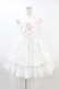 画像1: Angelic Pretty / フラワーバタフライジャンパースカート(コットンピケ) Free オフ H-25-06-03-1022-AP-OP-NS-ZH (1)