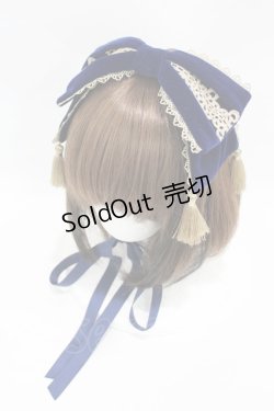 画像1: axes femme kawaii / タッセル付リボンヘッドドレス  ブルー H-25-06-03-1004-AX-AC-NS-ZH
