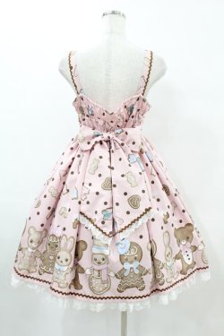 画像2: Angelic Pretty / なかよしジンジャークッキージャンパースカート Free ピンク H-25-06-03-1024-AP-OP-NS-ZH