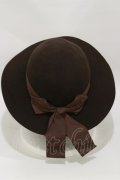 an another angelus / グログランリボンウールハット  BROWN H-25-06-03-018-CA-AC-NS-ZH