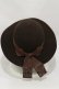 画像1: an another angelus / グログランリボンウールハット  BROWN H-25-06-03-018-CA-AC-NS-ZH (1)