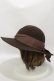 画像2: an another angelus / グログランリボンウールハット  BROWN H-25-06-03-018-CA-AC-NS-ZH (2)