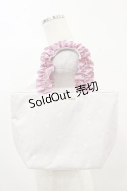 画像1: Maison de FLEUR / Wish me mell フリルハンドルトートバッグ  ピンク H-25-06-03-024-LO-BG-NS-ZH