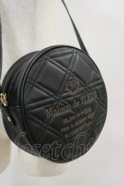 画像2: Maison de FLEUR / ルミネ限定キルティングラウンドショルダー  ブラック H-25-06-03-027-LO-BG-NS-ZH