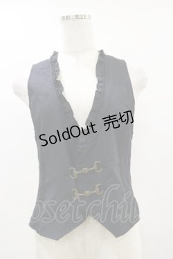 画像1: axes femme / サイドレースベスト M ブラック H-25-06-03-031-AX-TO-NS-ZH