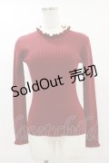 F&A / 配色使いリブニットプルオーバー Free RED H-25-06-03-034-LO-TO-NS-ZH