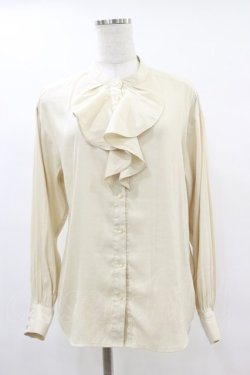 画像1: an another angelus / クレープラッフルブラウス Free IVORY H-25-06-03-035-CA-BL-NS-ZH