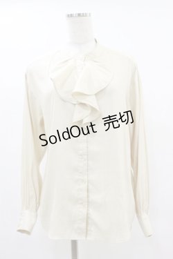 画像1: an another angelus / クレープラッフルブラウス Free IVORY H-25-06-03-035-CA-BL-NS-ZH
