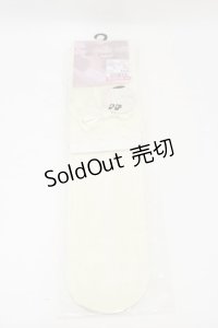 m petit by misako / AMOVKTPレースリボンオーバーニー  アイボリー H-25-06-03-005-LO-ZA-NS-ZH