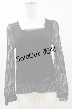 画像1: Secret Honey / レーストップス Free ブラック H-25-06-03-047-CA-TO-NS-ZH