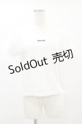 An MILLE / リボンデコTシャツ Free ホワイト H-25-06-03-050-EL-TS-NS-ZH
