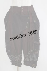 Ozz Croce / ベルト付きアシメパンツ  茶 H-25-06-04-026-OO-PA-KB-ZH