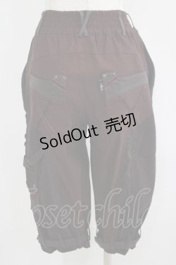 画像3: Ozz Croce / ベルト付きアシメパンツ  茶 H-25-06-04-026-OO-PA-KB-ZH