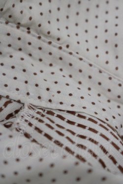画像5: Jane Marple / ロゴ刺繍ドットブラウス  ベージュ H-25-06-04-031-JM-BL-KB-ZH