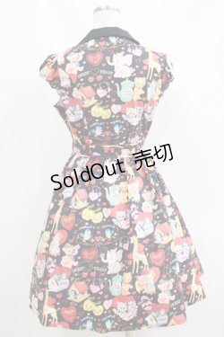 画像3: Shirley Temple / アンティークハートフルシャツワンピース 160 ブラック H-25-06-04-004-ET-OP-KB-ZH