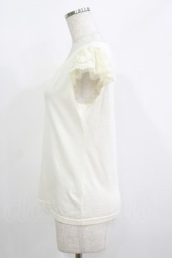画像2: Emily Temple cute / レースフレンチスリーブカットソー  オフ H-25-06-04-042-ET-TO-KB-ZH
