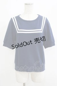 Jane Marple / ソフト裏毛マリンヨークのトレーナー  ネイビー H-25-06-04-044-JM-TO-KB-ZH