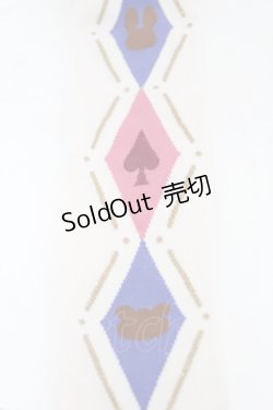 画像2: metamorphose / トランプアーガイルオーバーニー  ピンク H-25-06-04-1004-ME-ZA-NS-ZH