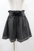 axes femme / ベロアレースアップキュロット M グレー H-25-06-04-1043-AX-PA-NS-ZH