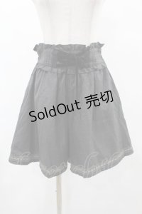 axes femme / ベロアレースアップキュロット M グレー H-25-06-04-1043-AX-PA-NS-ZH