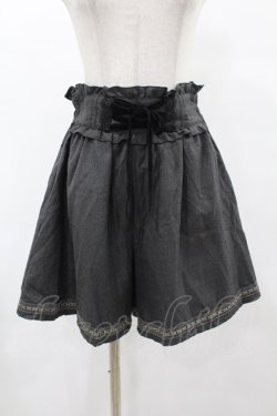 画像1: axes femme / ベロアレースアップキュロット M グレー H-25-06-04-1043-AX-PA-NS-ZH