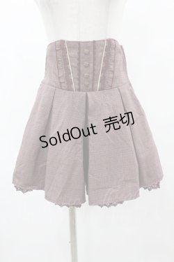 画像1: axes femme / チェックキュロット M ワイン H-25-06-04-1045-AX-PA-NS-ZH