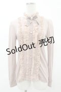 axes femme / ブラウス風プルオーバー M ピンク H-25-06-04-1054-AX-TO-NS-ZH