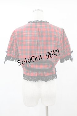 画像2: metamorphose / パフスリーブボレロ Free レッド H-25-06-04-1057-ME-TO-NS-ZH