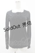 axes femme / パール使いトップス M ブラック H-25-06-04-1059-AX-TO-NS-ZH