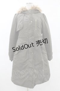 axes femme / ファーフードコート M カーキ H-25-06-04-1061-AX-CO-NS-ZH