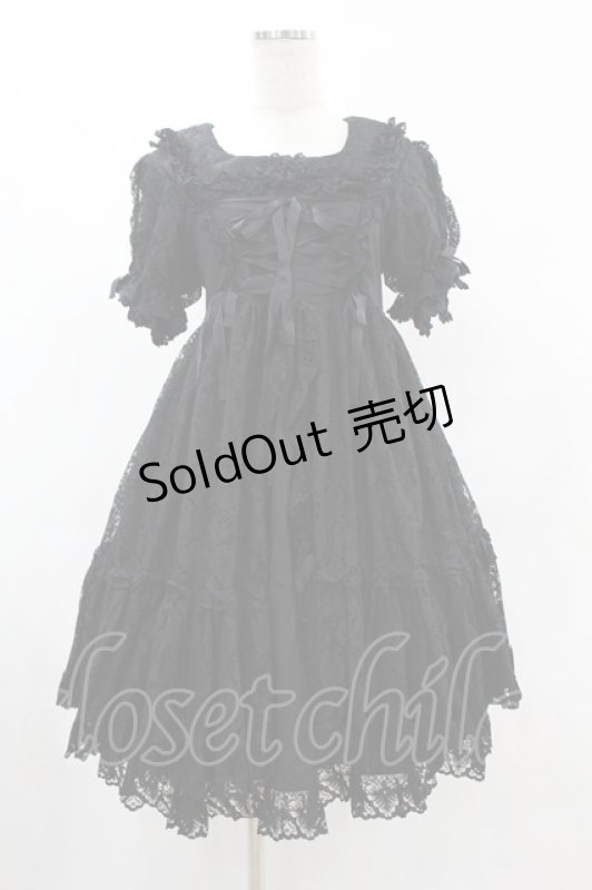 画像1: metamorphose / ラッセルレースベビードール(2001年) Free ブラック H-25-06-04-1007-ME-OP-NS-ZH (1)