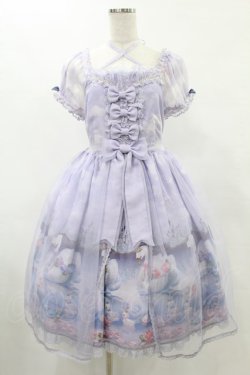 画像1: Angelic Pretty / Milky Swanミニ袖ワンピース Free ラベンダー H-25-06-04-1008-AP-OP-NS-ZH