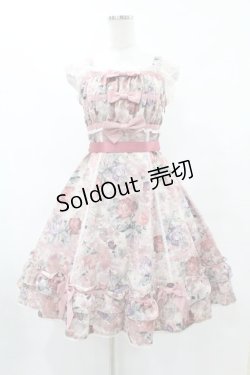 画像1: BABY,THE STARS SHINE BRIGHT / Antique Rose Gardenジャンパースカート Free ピンク H-25-06-04-1009-BA-OP-NS-ZH