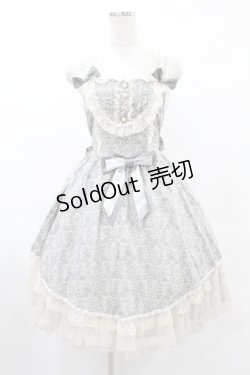 画像1: metamorphose / クラシカルバッスルリボンジャンパースカート Free グレー H-25-06-04-1010-ME-OP-NS-ZH